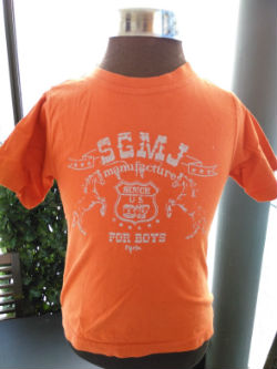 Tee shirt orange marque Sergent major